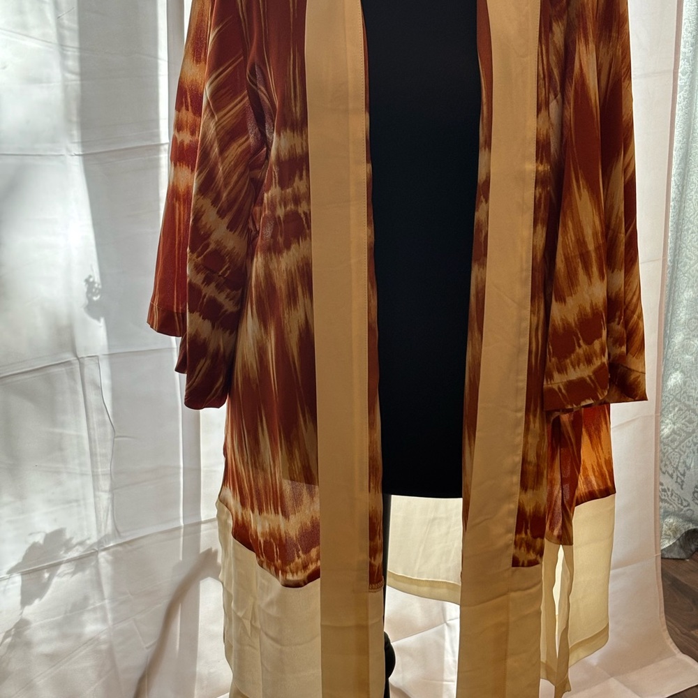 LuLaRoe Brown and Cream Cape